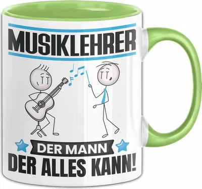 Produktbild von Musiklehrer Tasse Geschenk für Musiklehrer Der Mann Der Alles Kann Geschenkidee zum Geburtstag (Grün)