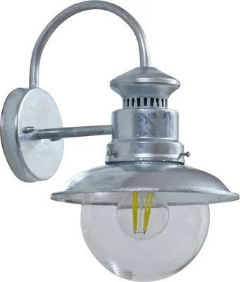 Produktbild von Lindby Außenwandleuchte Celinor, silber, Stahl, E27