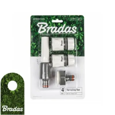 Immagine prodotto di Set di spruzzatori da giardino 4 pezzi da 3/4" Attacco rapido per tubi BRADAS WL-5500-34K