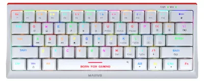 Productafbeelding van Mechanisch gaming toetsenbord Marvo KG962G WH, US-layout