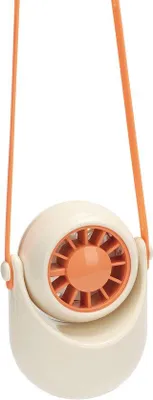 Image de Ventilateur portable - Ventilateur de poche - 3 vitesses avec cordon réglable - Blanc