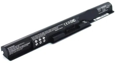 Produktbild von Akku für Sony SVF1521V6EB Li-Ion 14,8 Volt 2200 mAh schwarz.