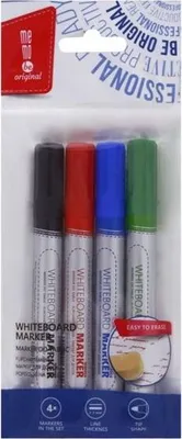 Zdjęcie produktu dla Marker do tablic Memobe, okrągła końcówka, 4 kolory