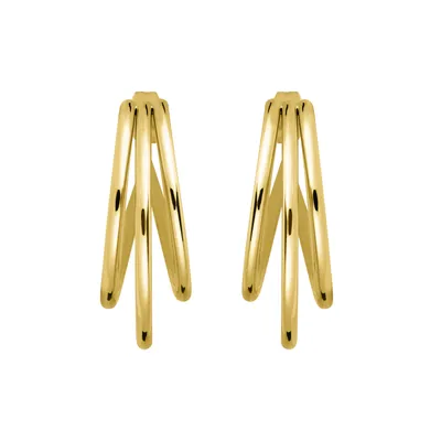 Obrázok produktu pre Náušnice Rosefield zlaté Triple Hoops JETHG-J573