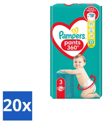 Immagine prodotto di 20 pannolini mutandini Pampers, taglia 3, 6-10 kg - confezione  - 20 pezzi