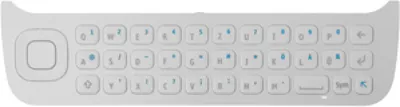 Produktbild von Nokia N97 Tastenmatte/Tastatur QWERTZ weiß