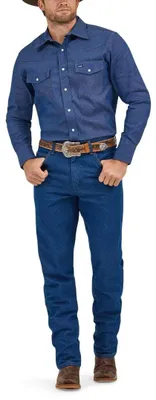 Produktbild von Wrangler Herren 70127mw Hemd, Indigo, 15.5-32 – Größe 15.5 - 32