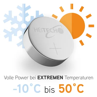 Produktbild von HEITECH 48er Pack Knopfzellen - AG1 AG3 AG4 AG10 AG13 CR2016 CR2025 CR2032