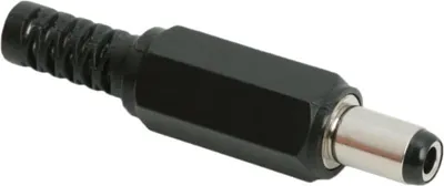 Produktbild von 5x DC-Stecker 5,5×2,5 mm mit Zugentlastung - DC-Stecker Kunststoff - Stromversorgungsstecker - Kabelentlastung - 5 Stück [05148]