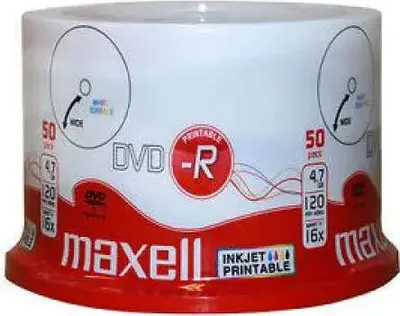 Zdjęcie produktu dla Maxell MX275701 Maxell DVD-R 4.7, Inkjet white, Cake 50