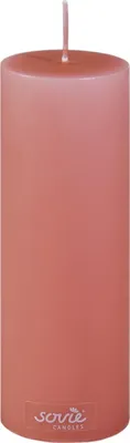 Produktbild von Sovie CANDLES Stumpenkerze in Kupferrot Ø 50 mm x H 150 mm, Brenndauer ca. 42 St. - 12 Stück