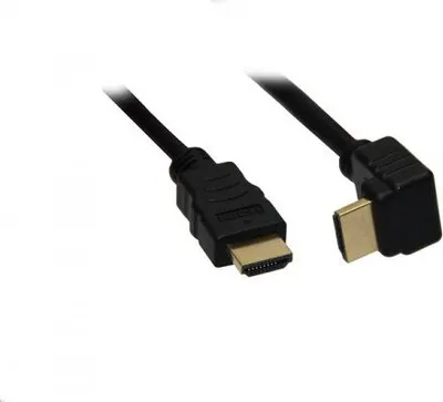 Produktbild von Goobay 31924 High Speed HDMI™ Kabel mit Ethernet, vergoldet, 5 m, Schwarz - HDMI™-Stecker (Typ A) > HDMI™-Stecker (Typ A) 270°