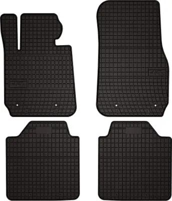 Produktbild von Gummifußmatten passend für BMW 3 F34 (Gran Turismo, Bj. 2013-2020) –  schwarz, passgenau, mit Befestigungen set 4 Stk. - Gummi-Automatten