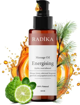 Produktbild von Massageöl, Energetisierendes Massage-Öl, 100% Rein, BIO, natürlich, 100 ml