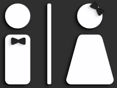 Productafbeelding van Zelfklevend Toiletbord met Modern Ontwerp - Set van 3