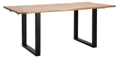 Immagine prodotto di Tavolo Da Pranzo Edge All. Cm 180X90X77-Lunghezza Totale 280 (Legno Di Mango)
