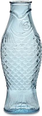 Produktbild von SERAX Paola Navone Flasche, Höhe: 300 mm, Länge: 120 mm, Breite: 85 mm blau