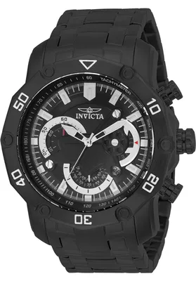 Produktbild von Invicta Pro Diver - SCUBA 22763 Herren Uhr - Quartz Bewegung - Edelstahl mit Schwarzem Zifferblatt - 50 mm