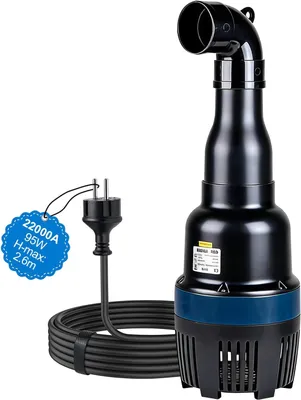Zdjęcie produktu dla Pompa zatopowa, slangowa, 22 000 l/h, 95 W, pompa zatopowa do oczka wodnego, samossąca, z kablem o długości 10 m, idealna do cyrkulacji, filtracji i opróżniania
