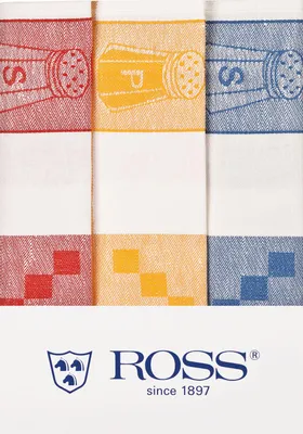 Ross 3-er Set Geschirrtücher 1867/1+66+2 Marmeladengläser 50 x 70 cm gewebt
