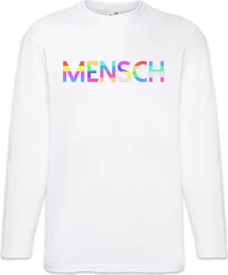 Produktbild von Urban Backwoods Mensch Regenbogen, Langarm T-Shirt, Farbe: Weiß, Größe: XL