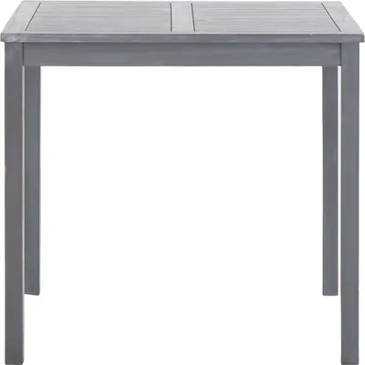 Obrázok produktu pre vidaXL Záhradný stôl sivý 80x80x74 cm z masívneho dreva akácie
