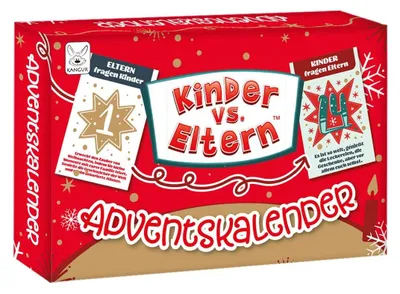 Produktbild von Kinder vs Eltern Spiel des Wissens Adventskalender Kartenspiele ab 7 Jahre