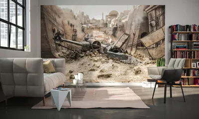 Produktbild von Komar Digitaldruck Vliestapete "Star Wars X-Wing", bunt, 400 x 250 cm; 030-DVD4
