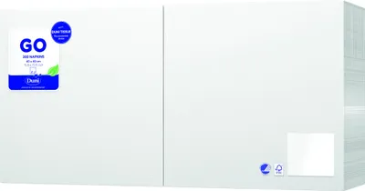 Zdjęcie produktu dla Duni Serwetki białe 40 x 33 cm 65 sztuk