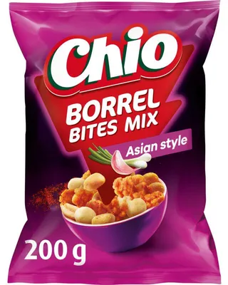 Produktbild von Chio Borrelbites Mix Asian 200g – Knusprige, würzige Snack-Mischung