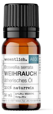 Produktbild von Weihrauch (10ml) - naturreines, ätherisches Öl von wesentlich