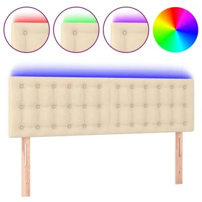 Produktbild von VidaXL 3122049, Cremefarben, Polyester, Holz, 1440 mm, 78 cm, 88 cm, 50 mm