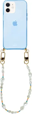 Produktbild von Beachy Vibes Cord Hülle Blue - Short Cord  - Kompatibel mit iPhone 12