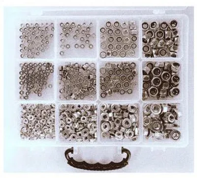 Imagen del producto de Sorti, 12 unidades. Tuercas galvanizadas, tamaños M5 a M10