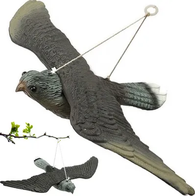 Obrázok produktu pre Vták strašiak Vták repelent Life-size Falcon Dummy Lietajúci vták dravca Vták dravca Dove Repelent Dove Scarecrow Vták repelent Retoo