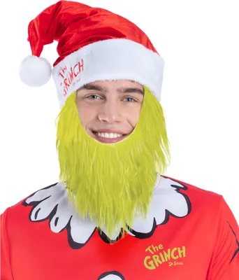 Produktbild von The Grinch - Weihnachtsmütze-Kostüm-Zubehör SM3525 (Einheitsgröße) (Rot/Weiß)