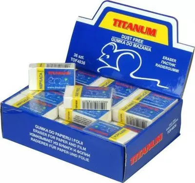 Zdjęcie produktu dla Gumki do mazania, białe (36 sztuk)
