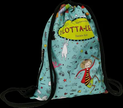 Produktbild von Arena Sportbeutel Mein Lotta-Leben, als Rucksack tragbar, mit Reißverschlussfach, 34,5 x 45,5 cm