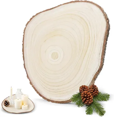 Obrázok produktu pre Drevené plátky 30 cm, paulovniové drevo, pre DIY projekty