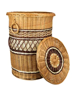 Produktbild von Wäschekorb aus Weide rund 70 cm