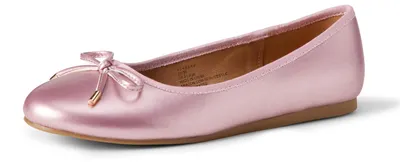 Produktbild von A. Essentials Mädchen Ballerinas mit Schleife, Metallic Rosa, 33 EU