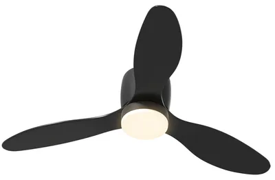Immagine prodotto di Ventilatore da soffitto HOMCOM con lampada e telecomando, luminosità regolabile