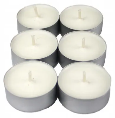 Produktbild von Drobo Sojawachskerzen Tealight 6 Stück Unparfümiert
