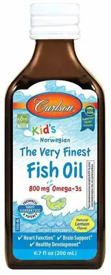 Produktbild von Carlson Labs Kid's The Very Finest Fischöl 800mg 200ml Zitronengeschmack