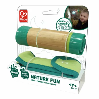 Produktbild von Hape Hand-Powered Flashlight, Taschenlampe, Bambus, Grün, Bambus, Kunststoff, 4 Jahr(e), 42 mm, 42 mm