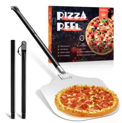 Zdjęcie produktu dla Solidchoice - Łopatka do pizzy o średnicy 30 cm z metalowym uchwytem