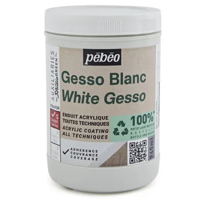 Produktbild von Pebeo Studio Green Gesso, Weiß, 945 ml