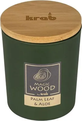 Obrázok produktu pre Sviečka Nohel Garden v skle MAGIC WOOD PALM LEAF s vôňou 300g