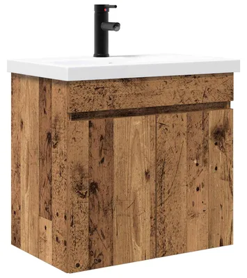 Produktbild von vidaXL Badezimmer Waschtischunterschrank mit Wasserhahn Altholz