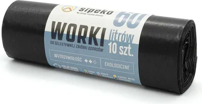 Obrázek produktu pro LDPE pytle na odpad SIPEKO 60L 10ks. ČERNÝ